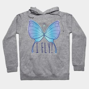 Butterfly Blue Hoodie